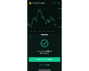 ビットコインの買い方の操作画面